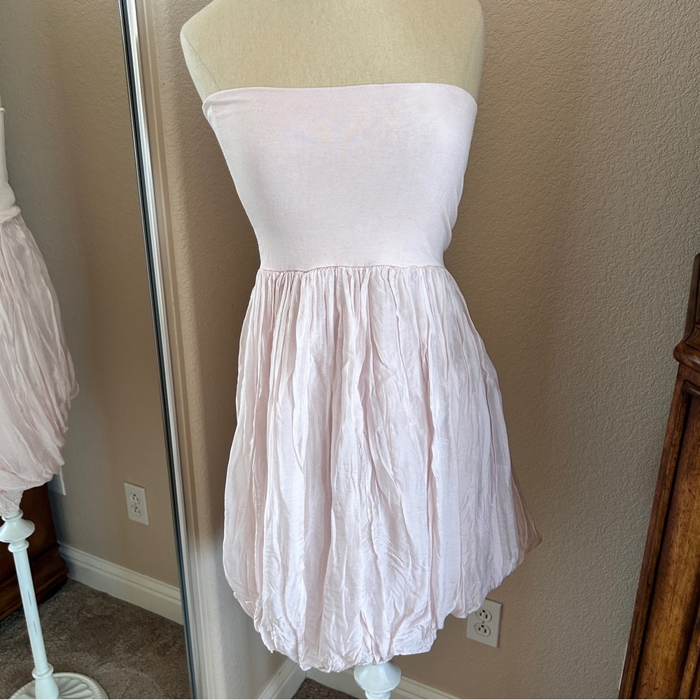 Beautiful Light Pink Silk Dress by JS MILLENIUM. Small